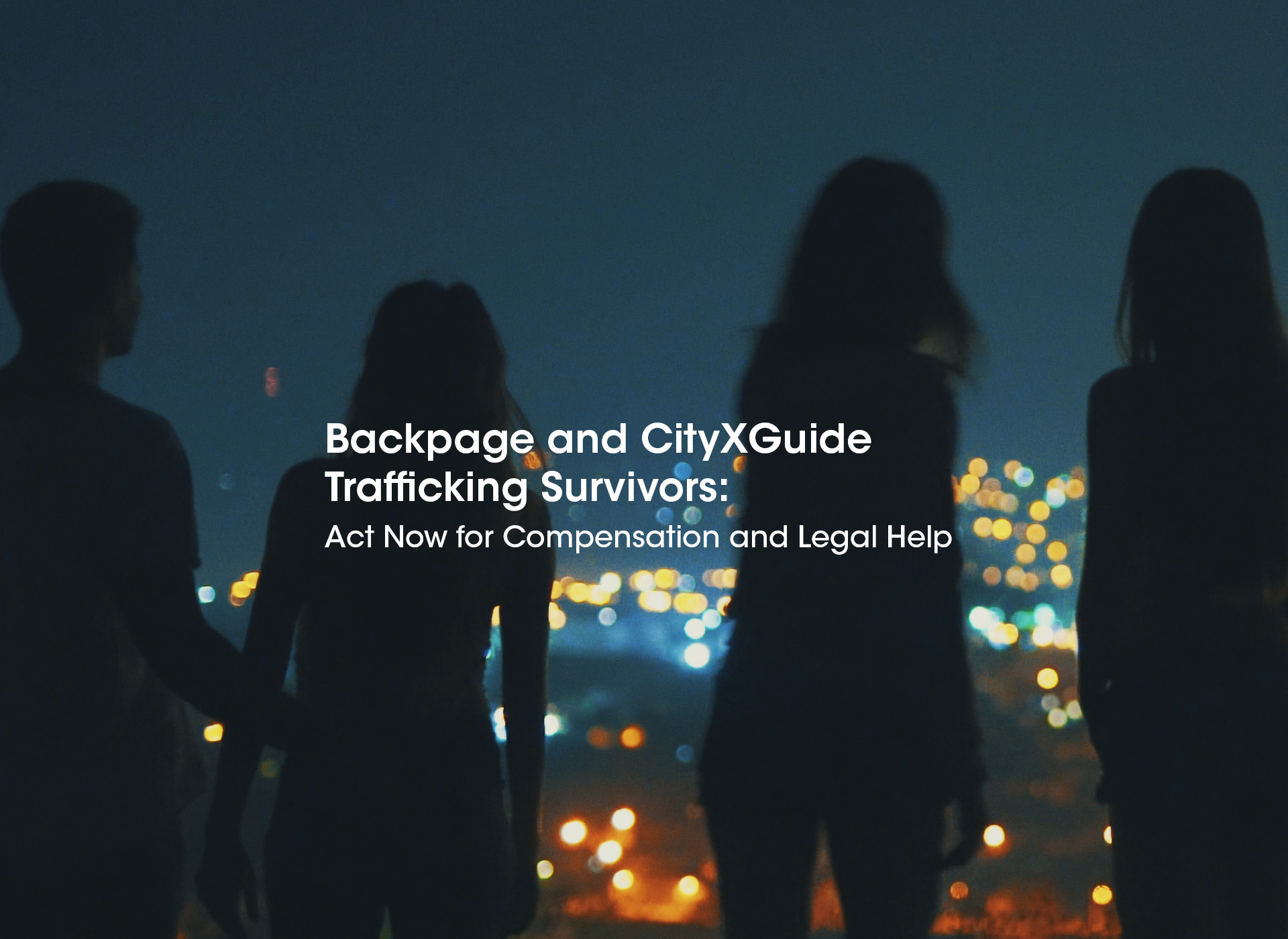 silhouettes of four teenagers